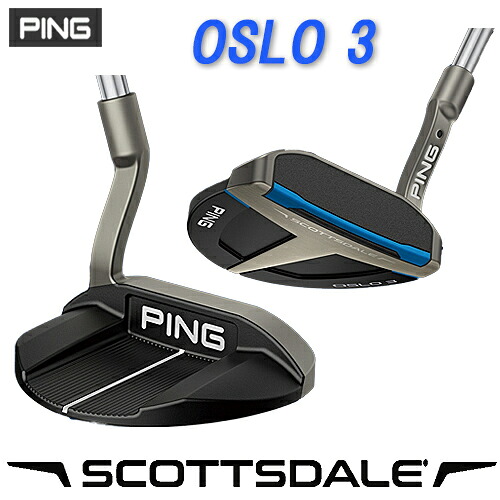 【SCOTTSDALE パター】OSLO 3  オスロ3  マレット型スコッツデール  パター ピンPINGお墨付きフィッター店SEMI ARC ヒール・トゥ・バランスPING PUTTER専用頭顱取りまかなう日本定め事品【ゴルフ】