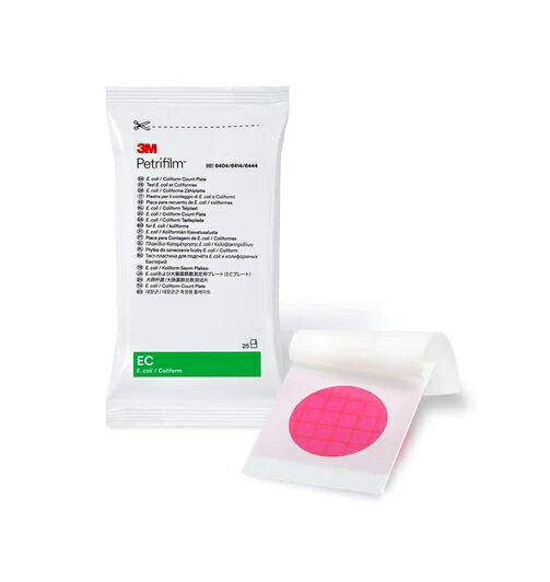 【送料無料】 Neogen・・ペトリフィルム・・ E.coli及び大腸菌群数測定用プレート, ECプレート 6404EC 50枚入(25枚×2袋)| ECプレート6414EC 500枚入(25枚×20袋)