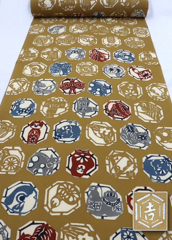 楽天市場】【染色家 下平清人作・型絵染】未仕立て◇九寸名古屋