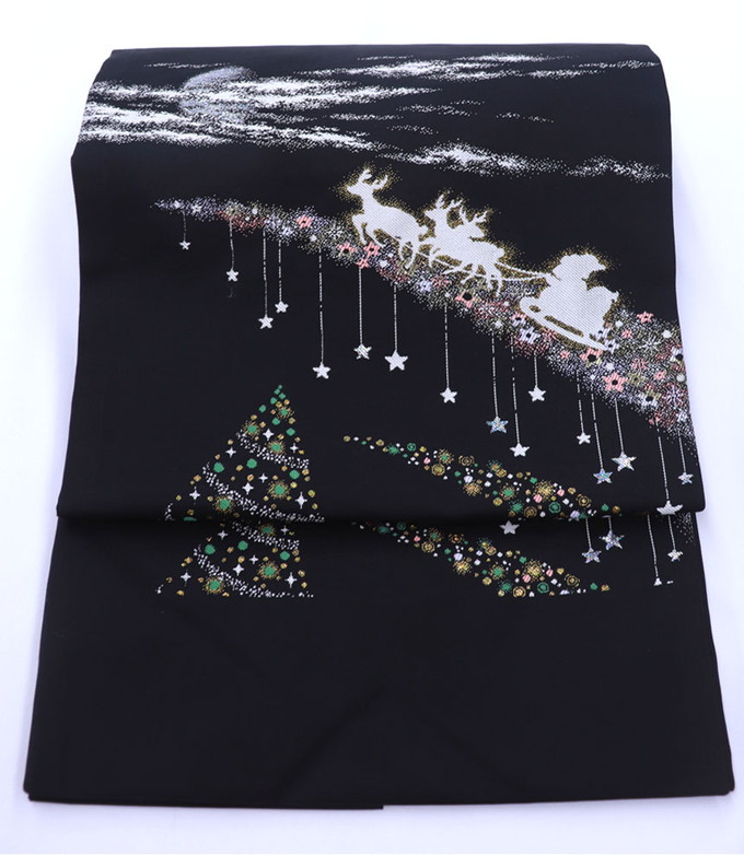 楽天市場】クリスマス ツリー柄の名古屋帯♪【2362大光(株)謹製