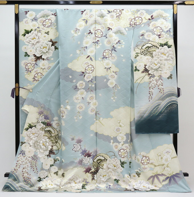 作家振袖 仮絵羽 阿部佳雪 ちりめん 正絹 未仕立て品 八掛付き imgrc0112405581.jpg