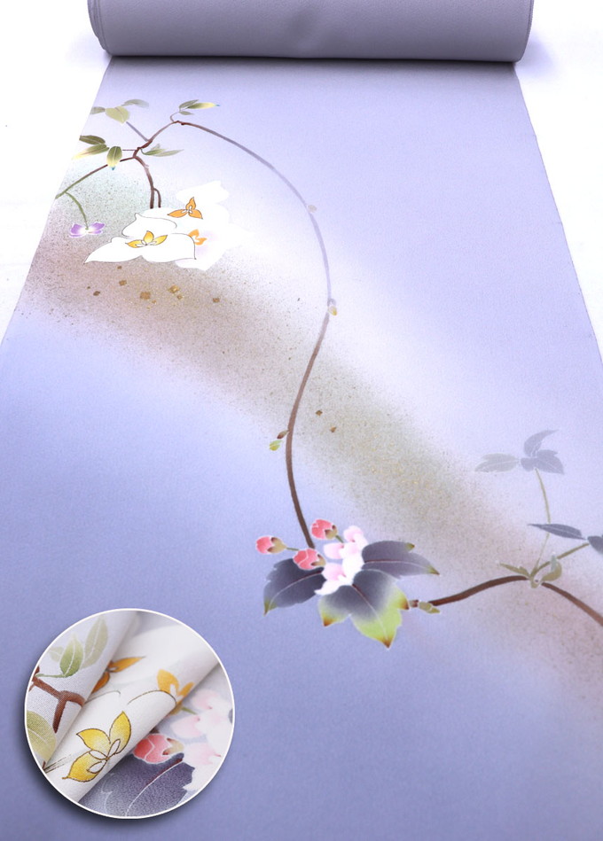 楽天市場】【加賀友禅 岡本幸治作】附下 反物◇正絹【丹後