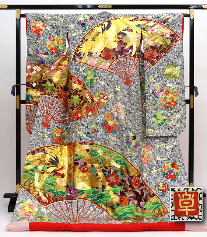 楽天市場】◇藤林徳扇◇美品 着物染色家 12代目藤林徳扇 新世紀双鶴