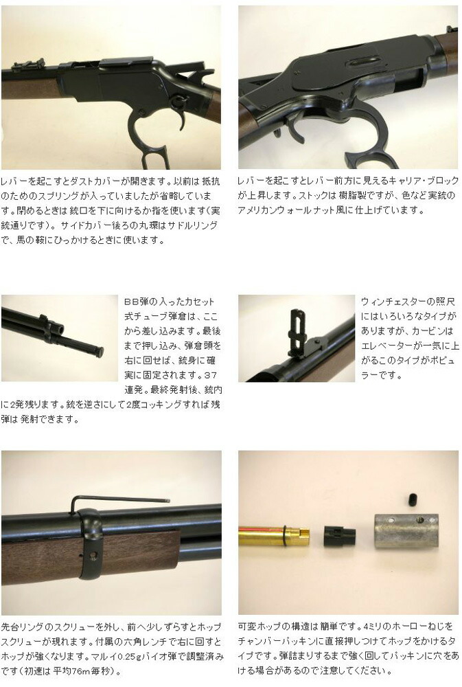 楽天市場 全品ポイント5倍 送料無料 Ktw エアガン ライフル ウィンチェスターm1873カービン ユウセイ堂1 ポイントアップ店