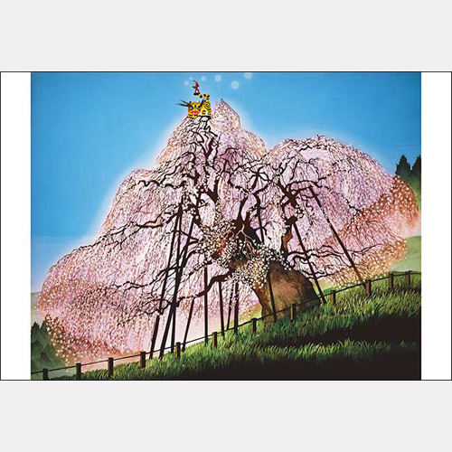 【送料無料!】 ジグソーパズル 300ピース 藤城清治 三春の滝桜-福島- 300-338画像