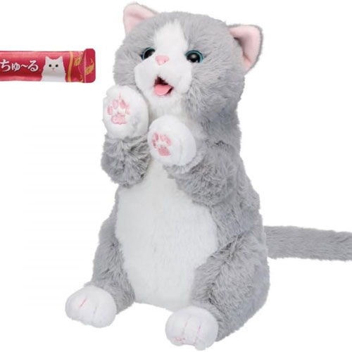 【送料無料!】 ちゅーるちょうだい！ぺろりーにゃ (チャオちゅーる 猫 ぬいぐるみ)