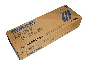 溶接棒 鉄用 立向用 神戸製鋼 (KOBELCO) 低H系溶接棒 LB-26V 5.0粍*450粍 20kg