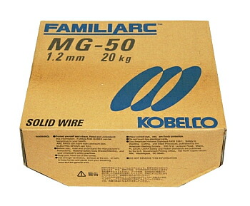 溶接ワイヤー 軟鋼用 YGW11 高電流用 神戸製鋼 (KOBELCO) ソリッド溶接ワイヤ MG-50 1.2mm/1.4mm 20kg|溶接用品の専門店 店