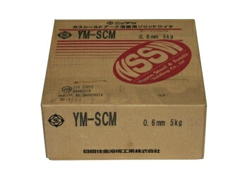 溶接ワイヤー 日鉄住金 NSSW ソリッド溶接ワイヤ YM-SCM 0.6mm 5kg CO2溶接用 薄板用