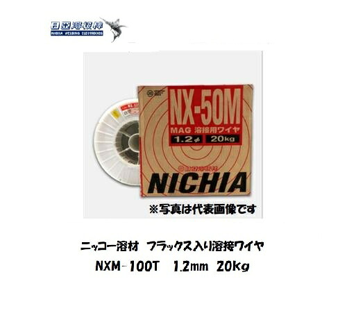 溶接ワイヤー ニッコー溶材 フラックス溶接ワイヤ NXM-100T 1.2mm 20kg 低電流溶接用 メタル系