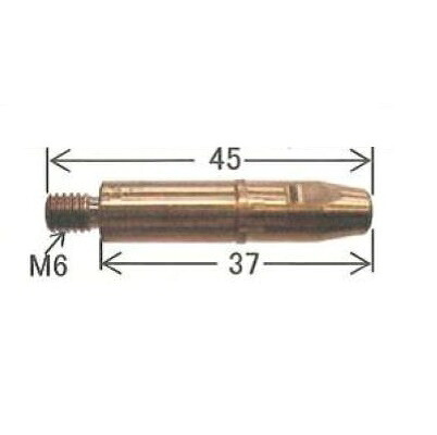 溶接チップ ダイヘン DAIHEN CO2溶接用チップ(CCチップ)10本入り 0.8mm*45mm K990C08|溶接用品の専門店 店