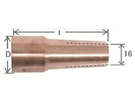 ダイヘン CO2溶接用ノズル 5個入り口・入口 U845K11
