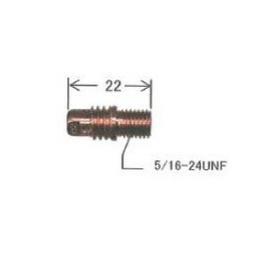ダイヘン TIG溶接用コレットボディ 1.6mm 5個入り H36D08