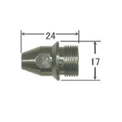 DAIHEN ダイヘン エアプラズマ切断機用 チップ CT120W-00402 60A対応 10個入り 純正カスタム 安定アーク 高精度切断｜溶接用品の専門店　店