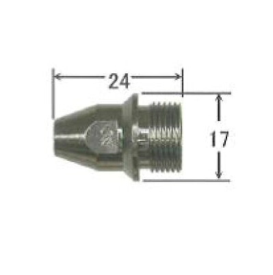 DAIHEN ダイヘン エアプラズマ切断機用 チップ CT120W-00407 120A対応 10個入り 純正部品 高耐久 安定切断｜溶接用品の専門店　店