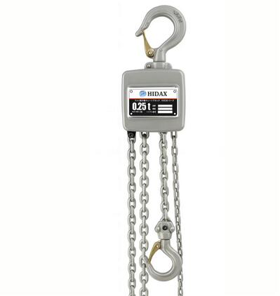 HIDAX アルミ製手動チェーンブロック HXCB025(0.25T)/HXCB050(0.5T)/HXCB100(1.0T)  【送料無料・最安値に挑戦】空圧工具・吊り具 手動チェンブロック【適格請求書発行事業者】