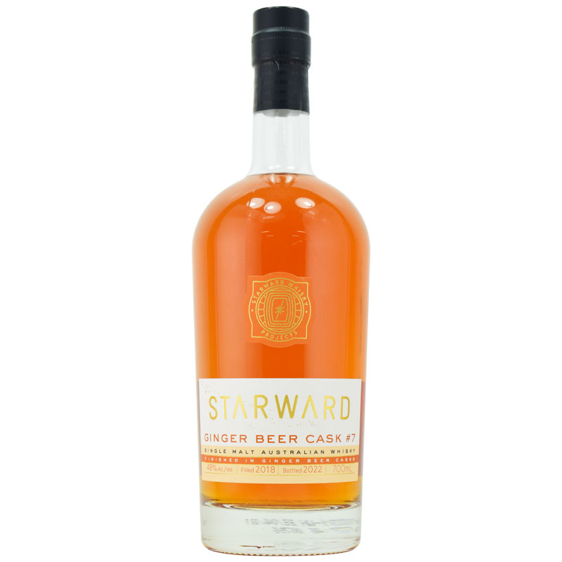 【楽天市場】【力強いジンジャーの辛味、パイナップル、レーズンやドライイチジク】スターワード ジンジャービアカスク＃7 48％ 700ml：酒の