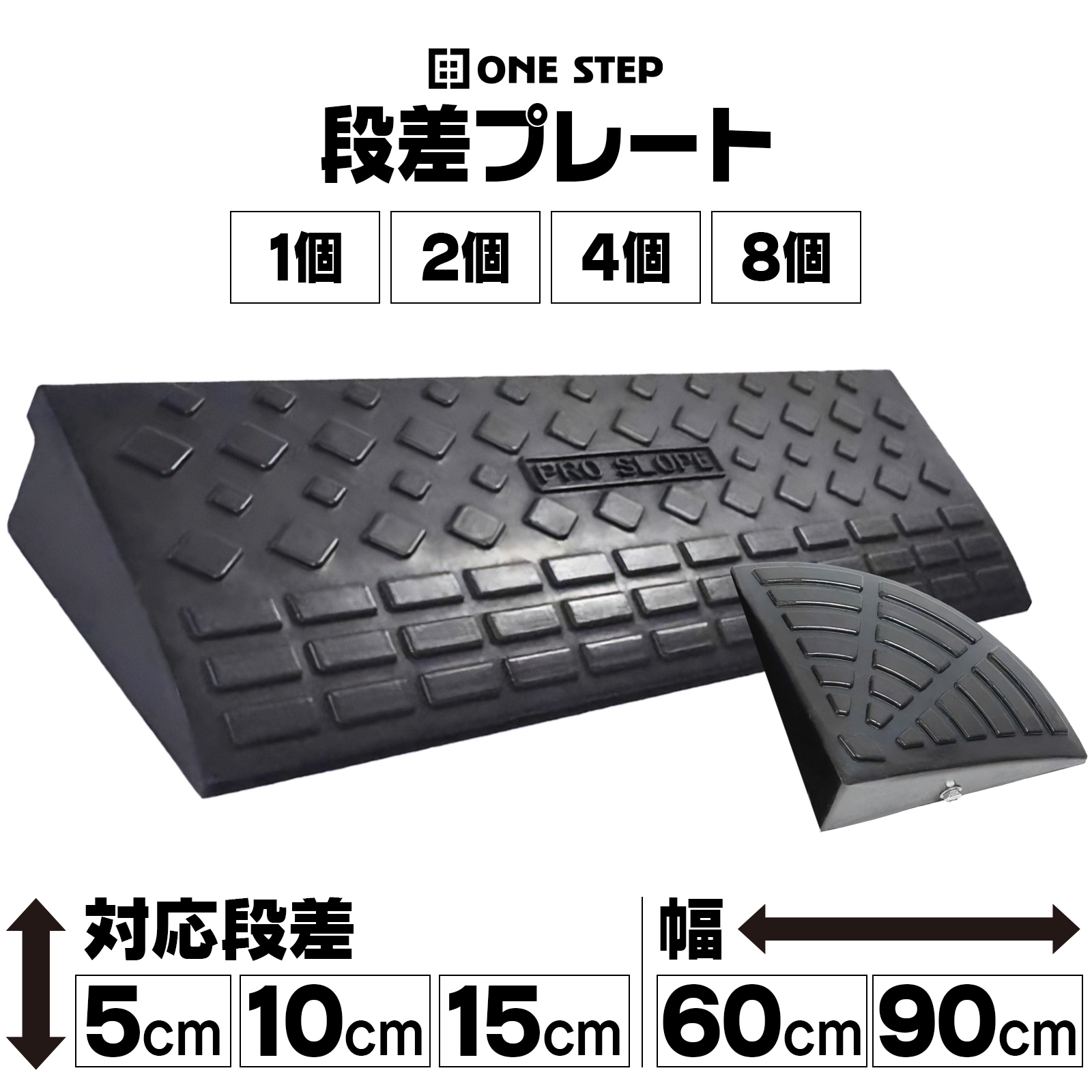 ★597 段差プレート 幅90cm 高さ10cm 4個セット 楽天市場】【送料無料】 段差プレート 10cm 段差用 幅90cm 4個