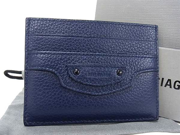 ■新品■未当て嵌める■ BALENCIAGA バレンシアガ 640109 ネオ古典派音楽 なめし革 歌留多入れもの 歌留多入れ 通行手形入れもの 米国海軍系 金7710 バッグ・小物・ブランド雑貨-その他