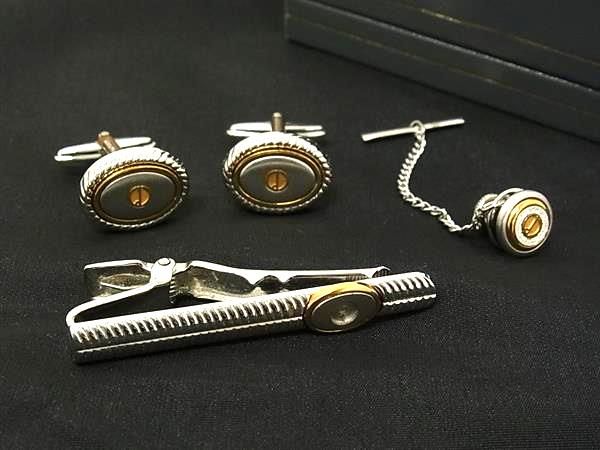 美品【 dunhill 】カフスボタン ネクタイピンセット dunhill ダンヒル ネクタイピン カフスボタン セット 高く 買取