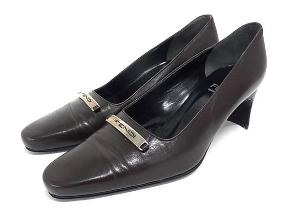 楽天市場】FENDI フェンディ ズッカ柄 パンプス ヒール ナイロン