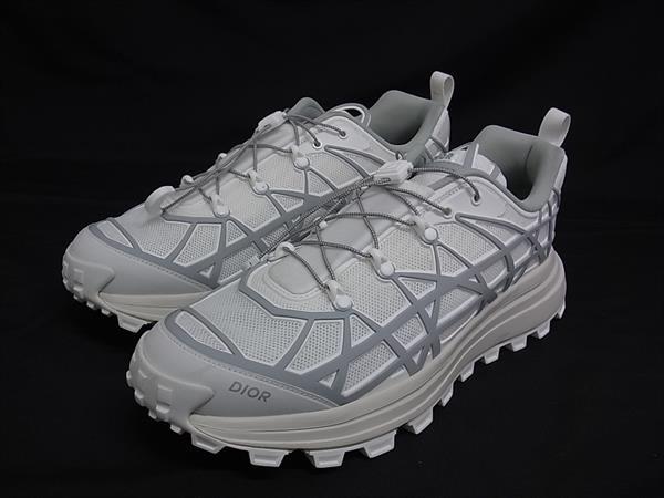 ■美品■ ChristianDior クリスチャンディオール B31 伝令 天然ゴム スニーカー 大きさ 44 (約29.0糎) 靴 シューズ 白いこと系 FI8020
