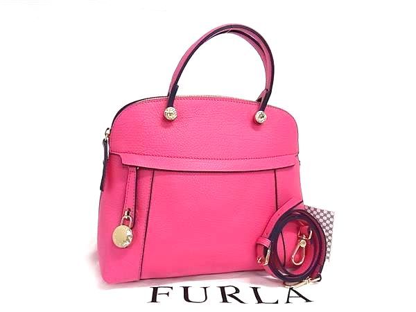 FURLA ピンク 巾着型ショルダーバッグ FURLA ハンドバッグ ショルダー ピンク ステイシー STACY 巾着型