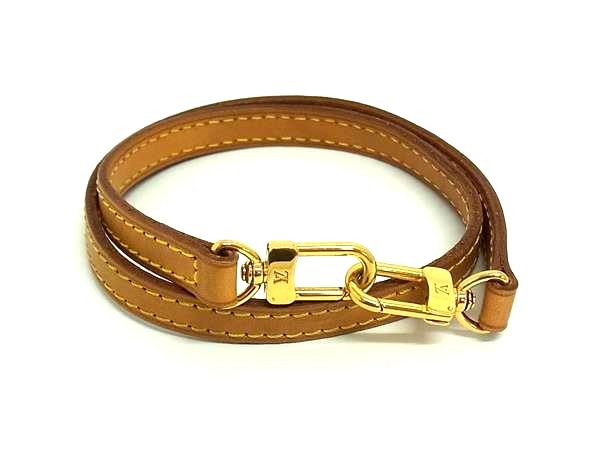 ■美品■ LOUIS VUITTON ルイヴィトン バッグ用 ショルダーストラップ ショルダーベルト 肩掛け ブラウン系 FK1821|pleasure-Store 店