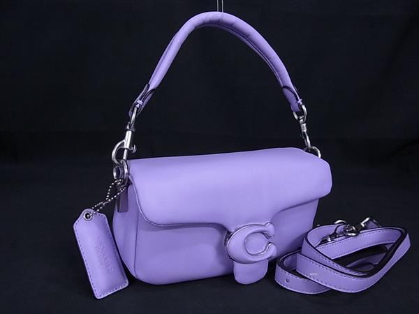 ■新品■未使用■ COACH コーチ C3880 レザー 2WAY  ミニ ハンドバッグ ショルダー クロスボディ 斜め掛け ラベンダー系 FQ0017