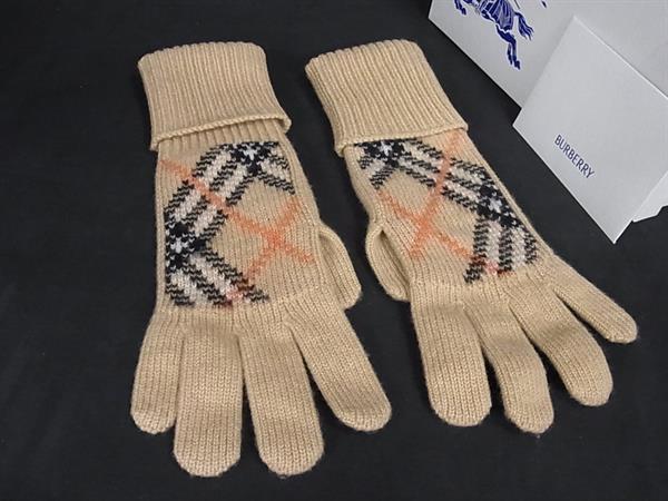 【新品未使用】バーバリー　手袋　カシミヤ　カシミア　ノバチェック　ブラック　黒 楽天市場】【アパレル】BURBERRY バーバリー ノバチェック グローブ 革