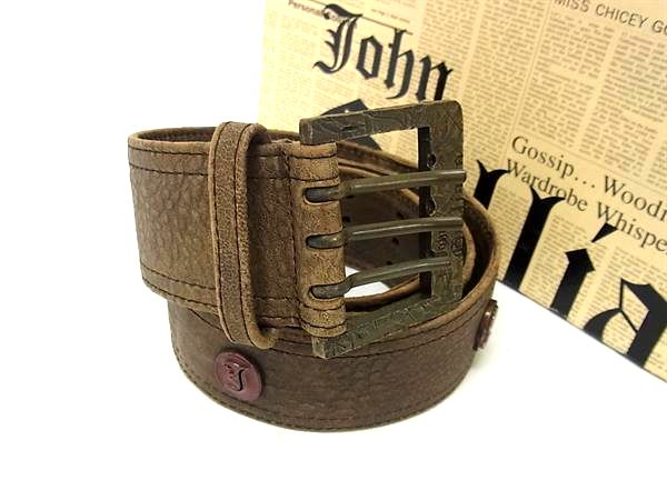 レア/特別価格/John galliano/ベルト 楽天市場】【訳あり キズ有】ジョンガリアーノ JOHN GALLIANO