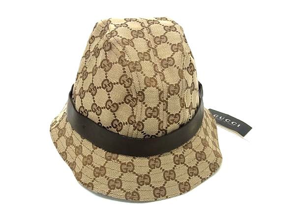 2165様感謝‼︎夏‼︎正規品GUCCIグッチ帽子GGキャンバス地テンガロンハット d206138098.jpg
