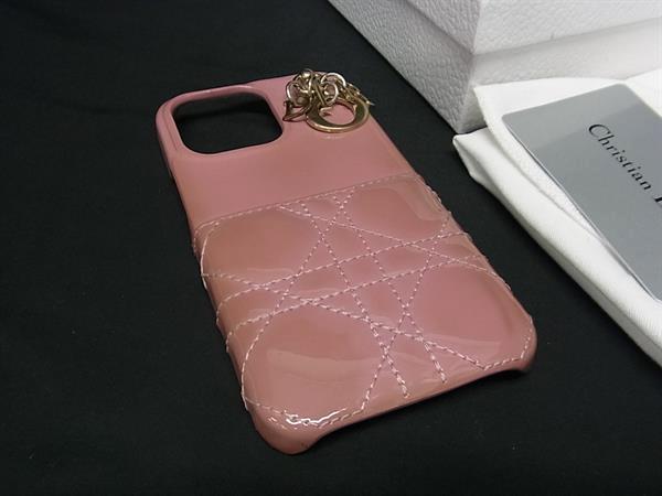 Dior iphone 12 12pro ケース カナージュ ピンク レザー Christian Dior - クリスチャンディオール Christian Dior