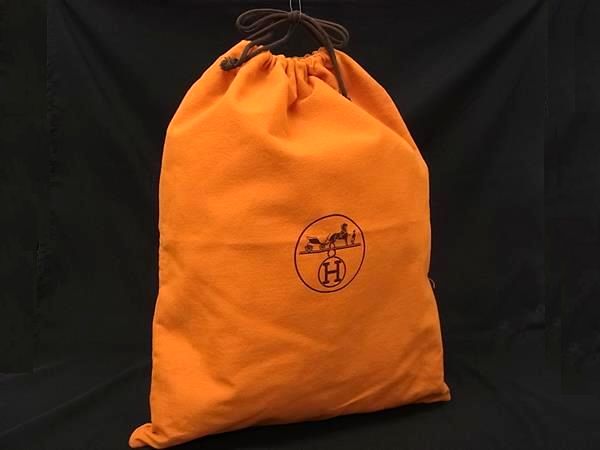 HERMES エルメス　保存袋　巾着袋　オレンジ 楽天市場】エルメス HERMES 保存袋 巾着 ショッパー コットン
