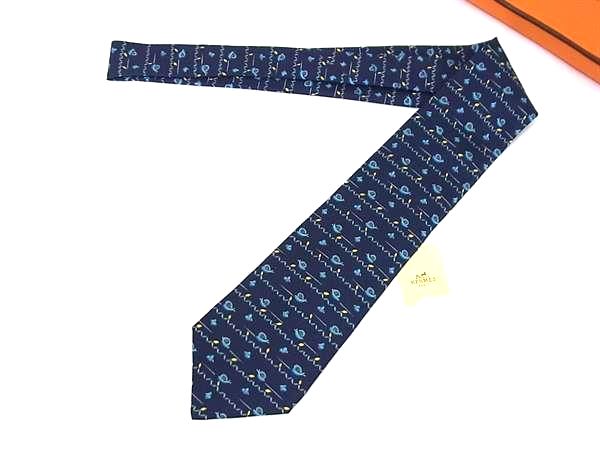 楽天市場】□新品同様□ HERMES エルメス シルク100% 総柄 ネクタイ