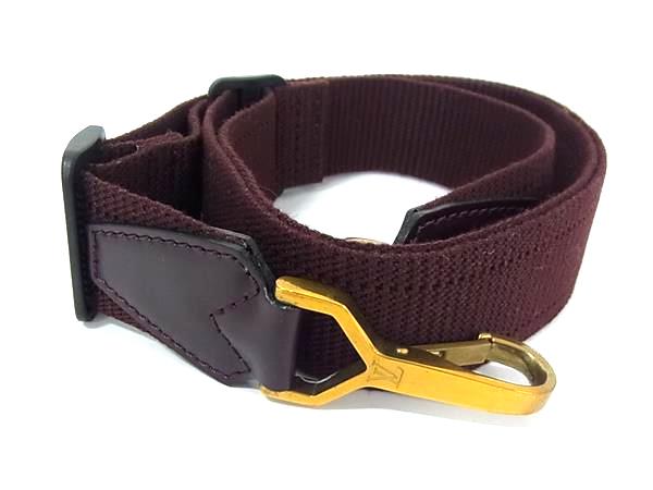 LOUIS VUITTON ロゴ ショルダーストラップ 斜め掛け対応 美品 未使用 ルイヴィトン ショルダーストラップ キャンバス ロゴ