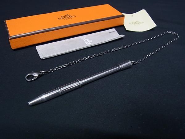 【エルメス手帳ケース】【専用シルバーペン付き】キャップ付きペン　アジェンダ　刻印 HERMES エルメス 手帳カバー アジェンダ ボールペン付属 925