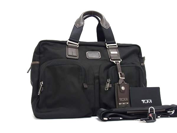【美品】TUMI トゥミ 2way ボストンバッグ ブリーフケース ブラック 黒 TUMI - 新品 トゥミ TUMI ブリーフケース アルファブラボー ブラック