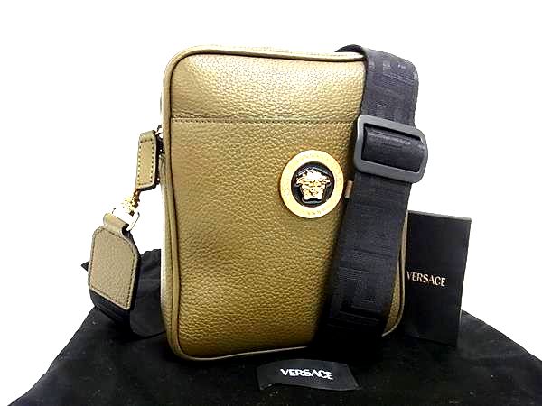 ■極美品■ VERSACE ヴェルサーチ グレカ ナイロン クロスボディ フォンポーチ ショルダーバッグ ポシェットブラック系 BJ9868 楽天市場】□極美品□ VERSACE ヴェルサーチ グレカ ナイロン クロス