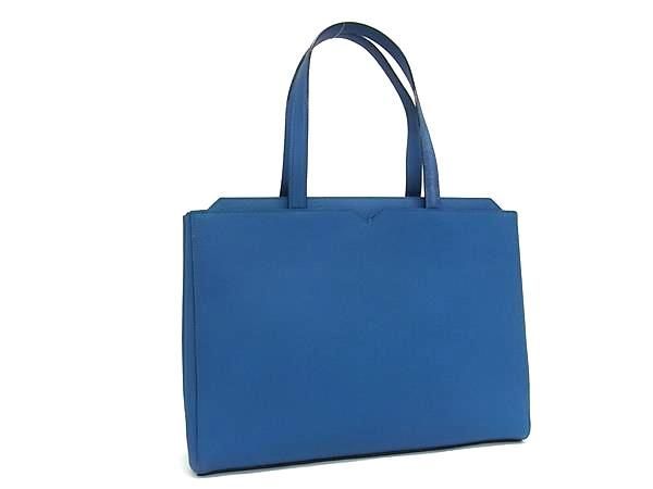 最終値下げvalextra ヴァレクストラ　Vノーストートバッグ　ロイヤルブルー Valextra ヴァレクストラ Vライン ホリゾンタルバッグ メンズ