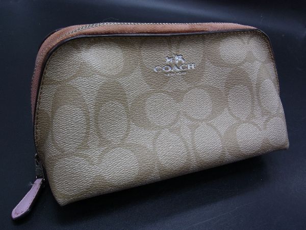 楽天市場】コーチ COACH レガシーシグネチャー コスメポーチ ブラック
