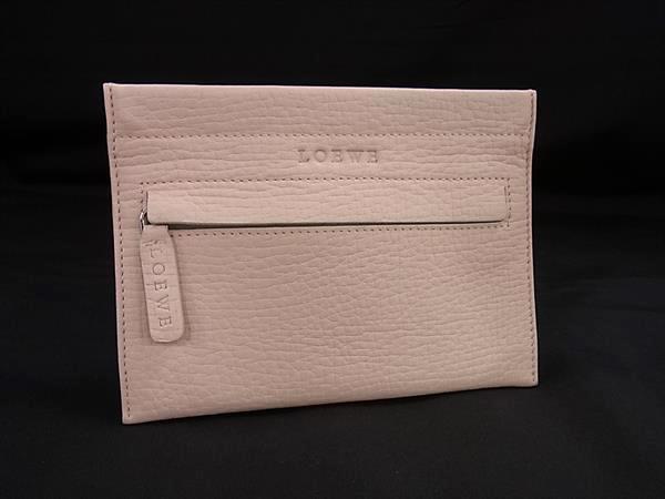 ロエベ　ナッパレザーアナグラム ポーチ 未使用保管 美品 LOEWE ロエベ アナグラム ナッパ ポーチ 黒