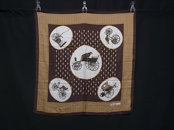 セリーヌスカーフ 楽天市場】CELINE セリーヌ スカーフ シルク素材 88×87cm