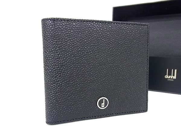 ■新品■未使用■ dunhill ダンヒル センチュリーマン レザー 二つ折り 財布 札入れ 小銭入れ メンズ 紳士ブラック系 GB1001｜pleasure-Store　店 18,676円