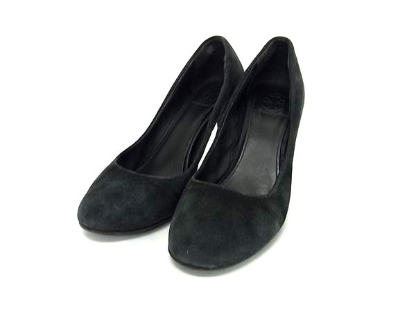 TORY BURCH トリーバーチ　黒リボンパンプス　サイズ5C 美品！トリーバーチ ロゴ Tory Burch リボンパンプス パイソン