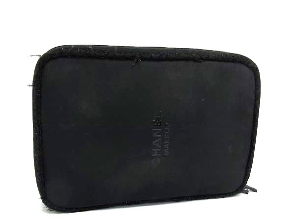 CHANEL シャネル ラムスキン ポーチ 小物入れ レザー ブラック CHANEL シャネル 化粧ポーチ ポーチ 黒ブラック系 ラムスキン