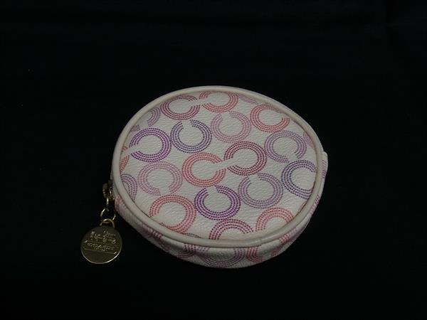 楽天市場】□美品□ COACH コーチ シグネチャー レザー コインケース