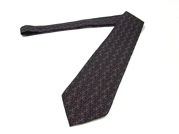 【極美品】グッチ ネクタイ GG ブラック シルク100% GUCCI - □極美品□ GUCCI グッチ GG柄 シルク100% ネクタイ