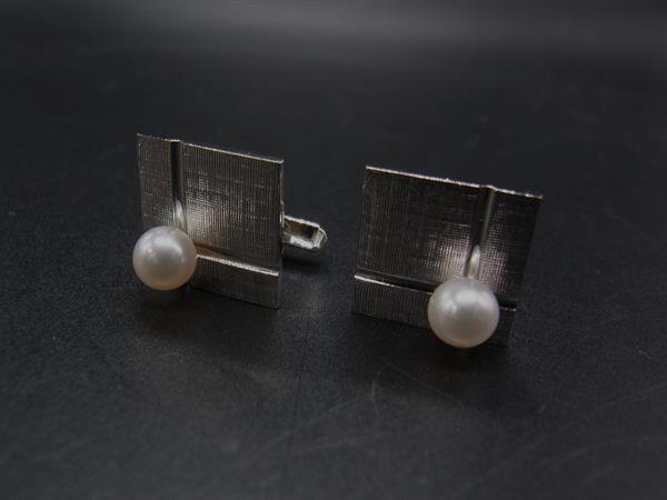 楽天市場】ミキモト パール 真珠 カフス シルバー メンズ 【中古