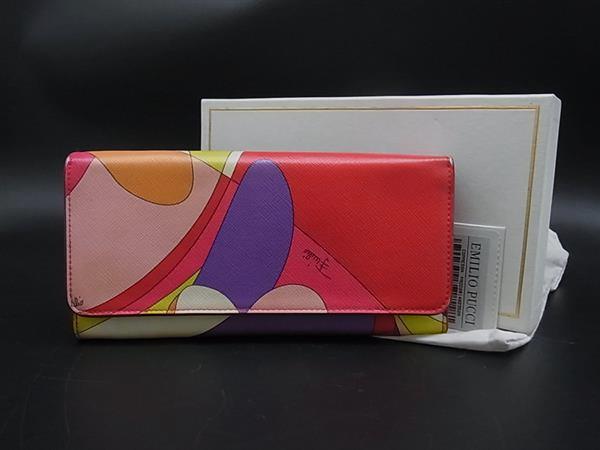 ★新品★エミリオプッチ  ミニ財布　三つ折り　コンパクト財布 EMILIO PUCCI - ☆新品☆エミリオプッチ ミニ財布 三つ折り コンパクト